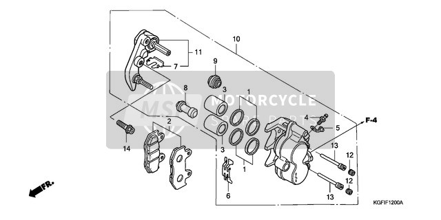 Honda NES150 2004 Pinza freno anteriore per un 2004 Honda NES150